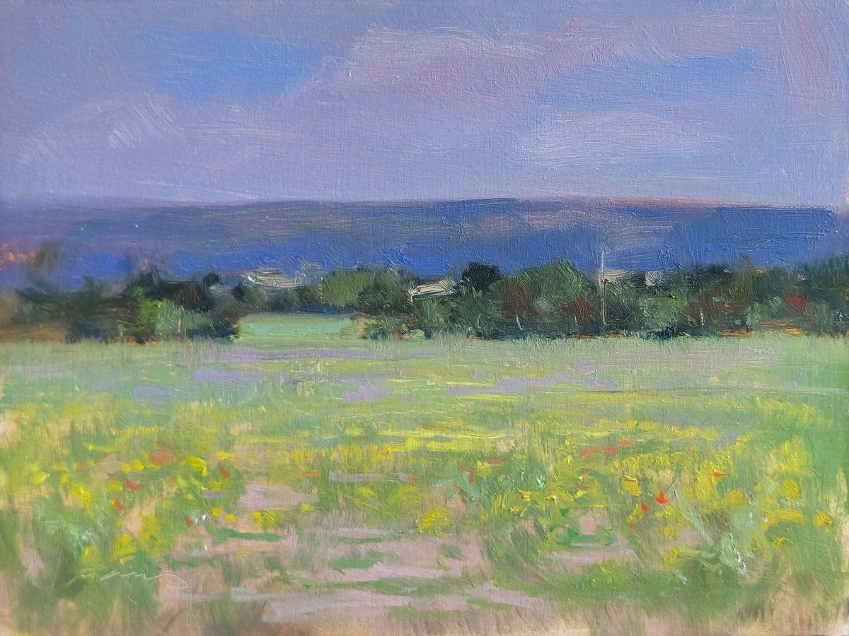 Peinture : Campagne dans le Luberon 