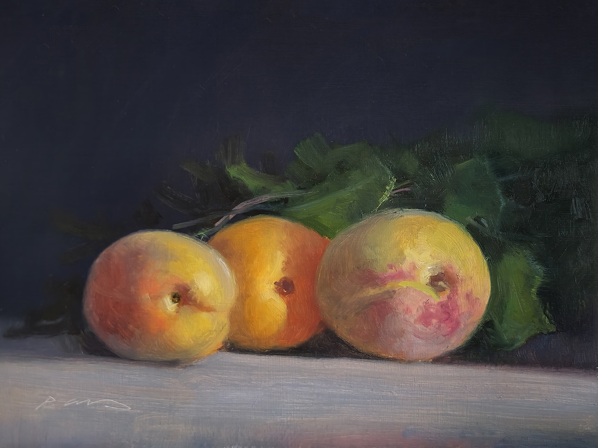 Peinture : 3 Abricots Peinture : 3 Abricots