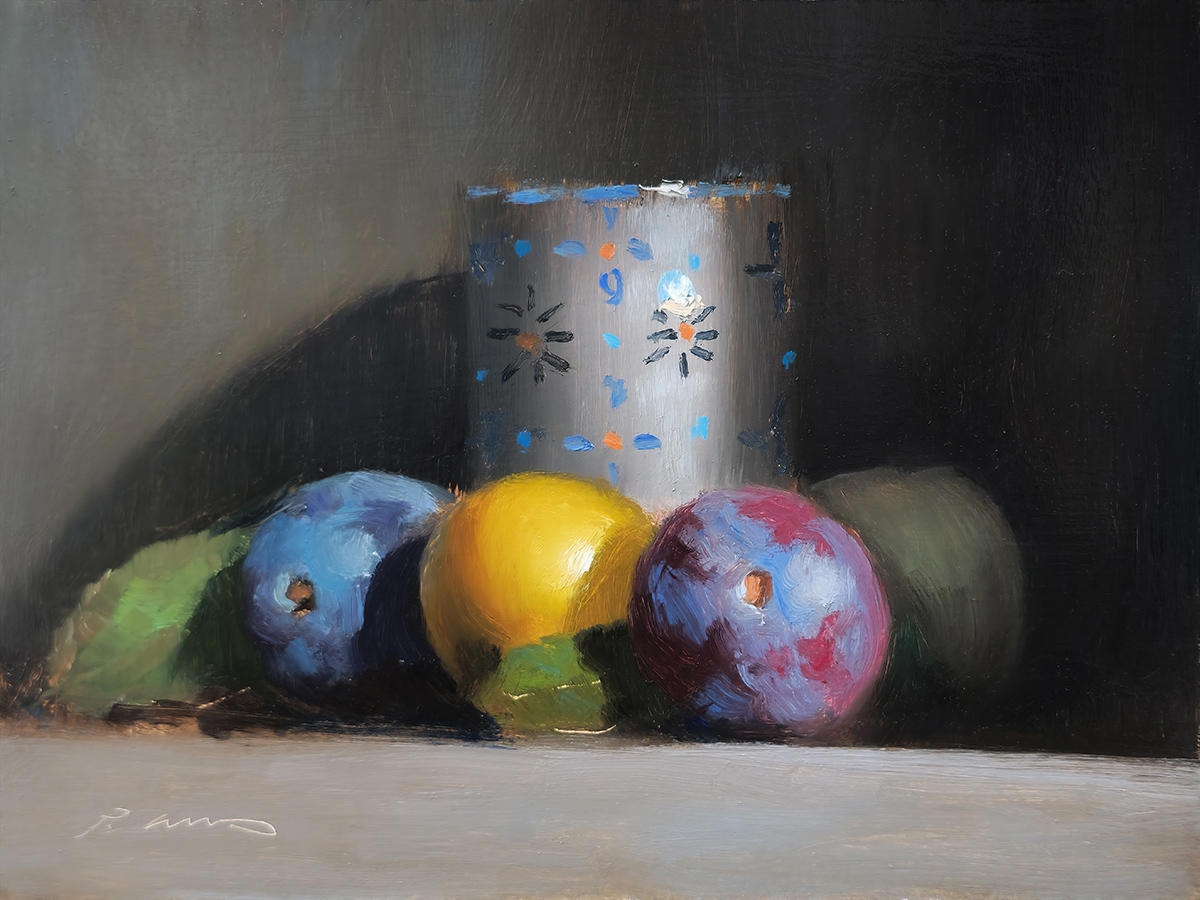 Peinture : Prunes 