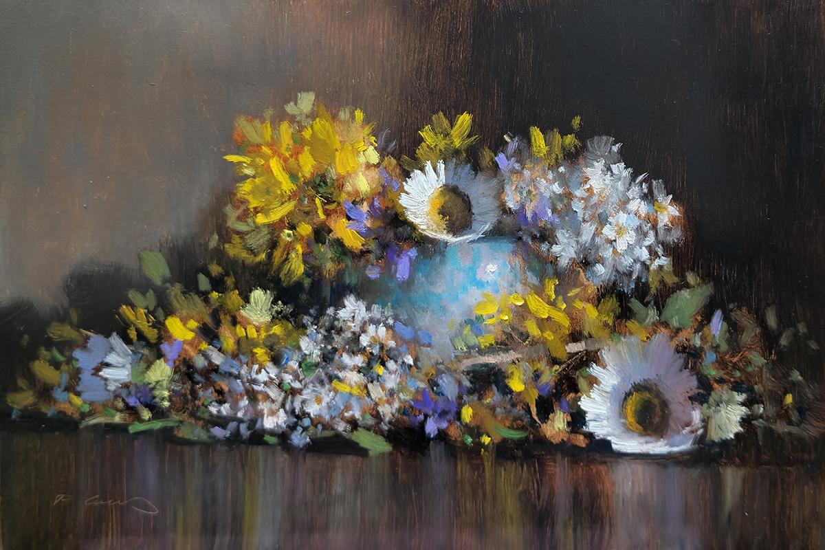 Peinture : Forsythias and Co 