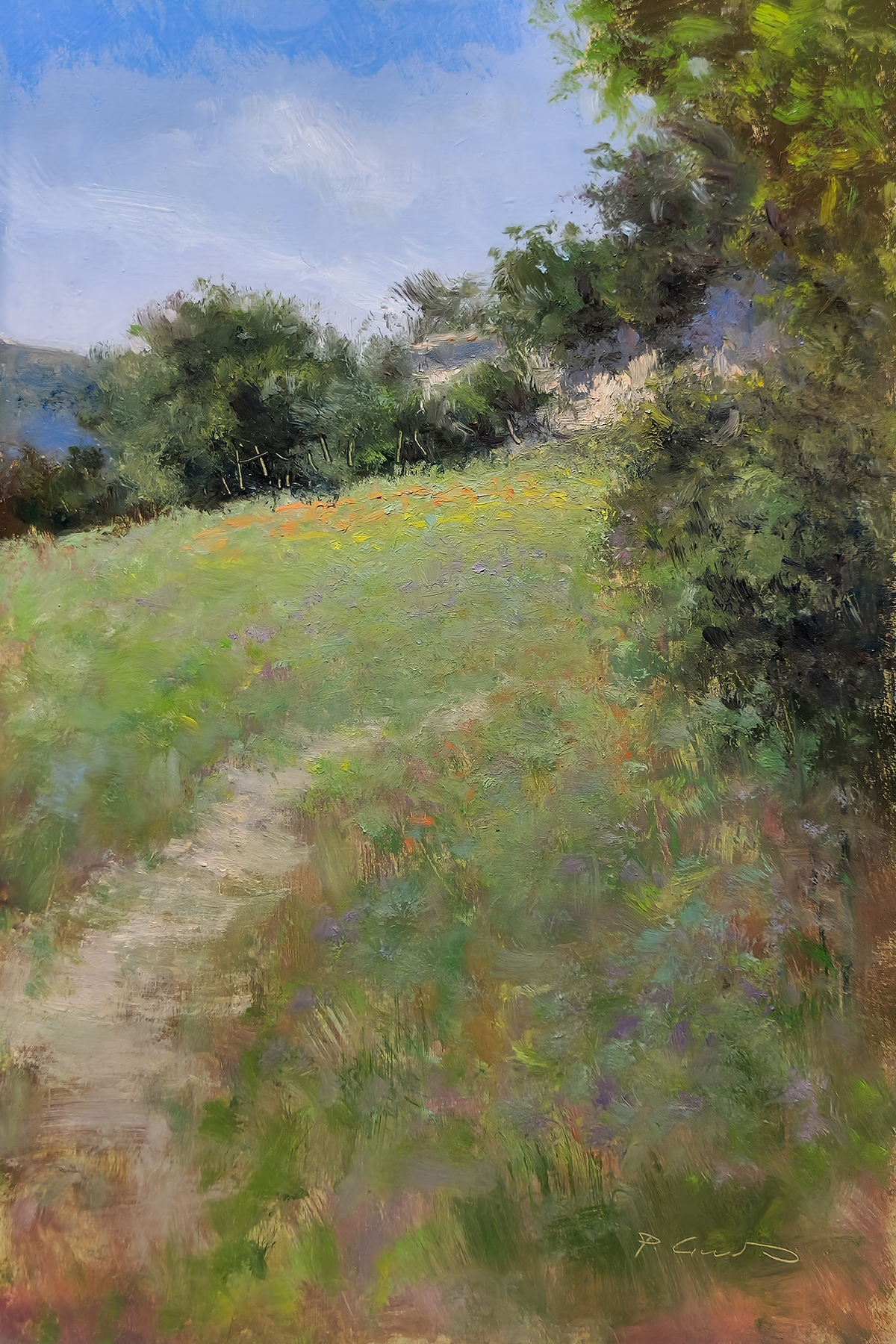 Peinture : Sentier des Bellons 