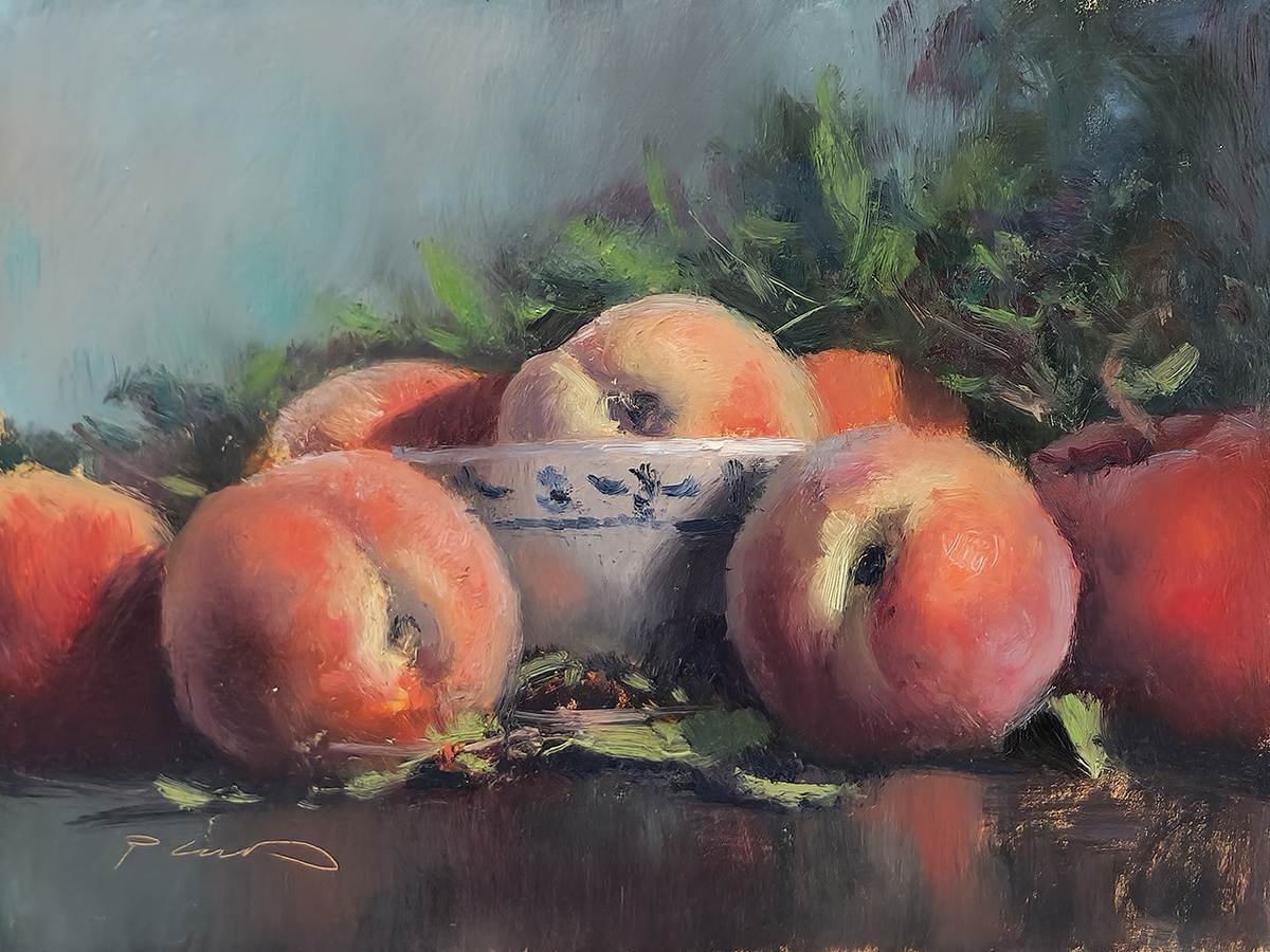 Peinture : Pêches 
