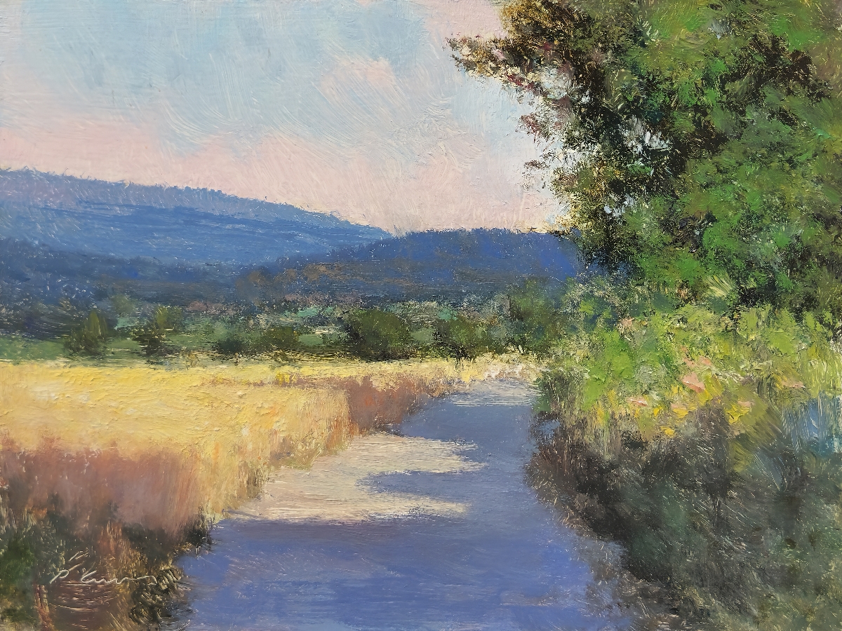 Peinture : Champs de Blé Plateau des Roméyères